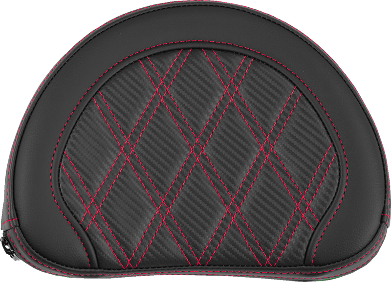PAD BR CONTOURED CF LS RED STITCH