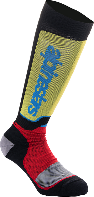 Youth MX Plus Socks - Black/Red/Yellow/Blue - Medium/Large