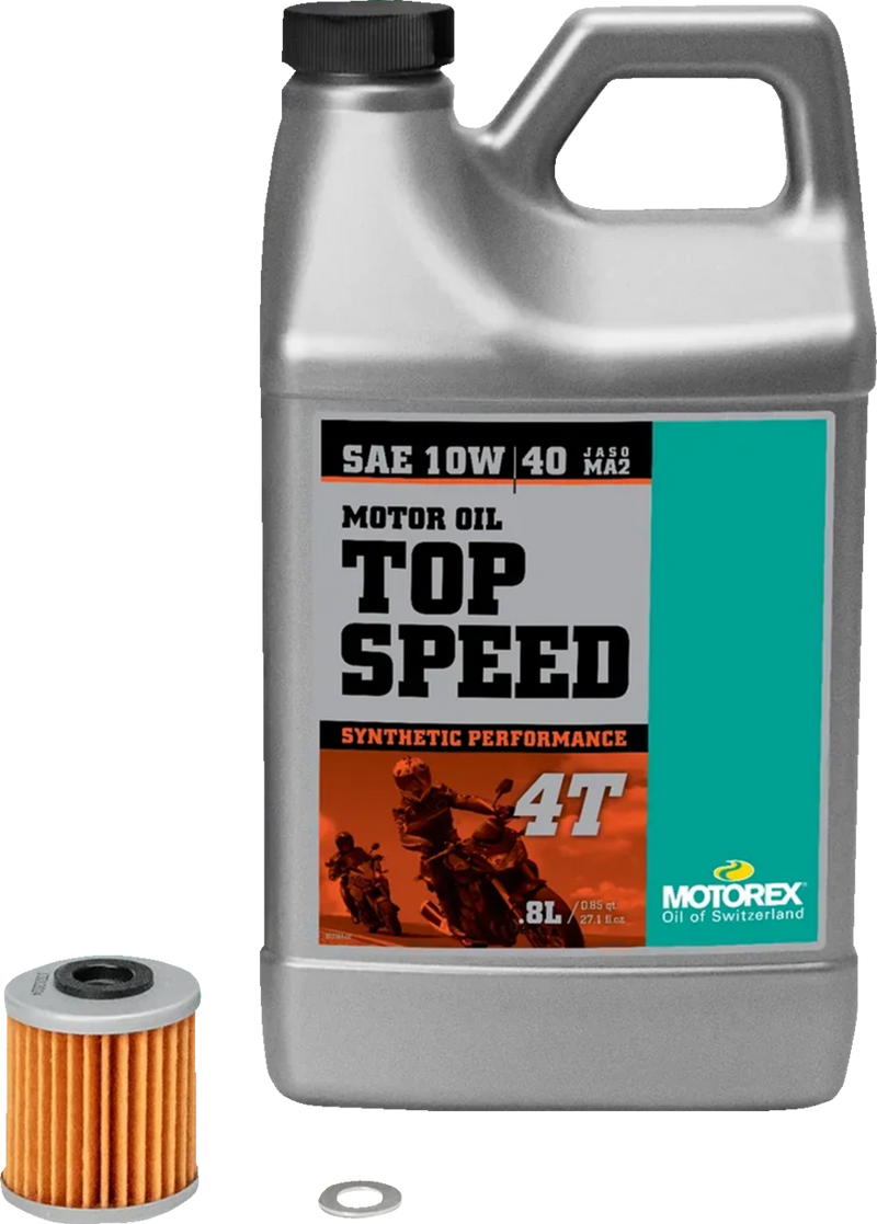 Oil Change Kit - Kawasaki KX 250 - 10W-40
