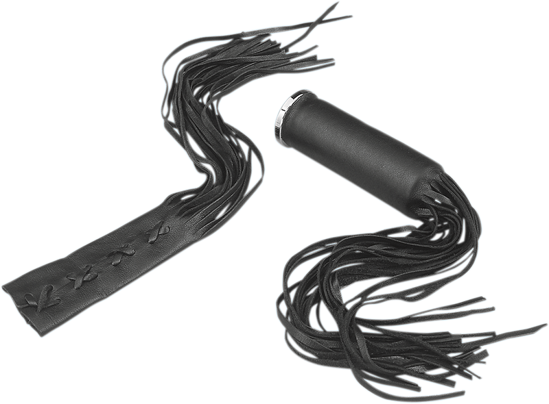 Fringed Leather Grip Covers - Rubber Grip