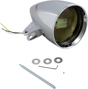 Headlight Housing - Concours Rocket - Smooth - 4-1/2" - Chrome