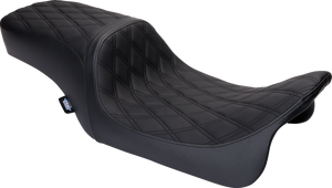 Predator 2-Up Seat - Vinyl - Double Diamond Black Stitch - w/o Backrest - FL '08-'23