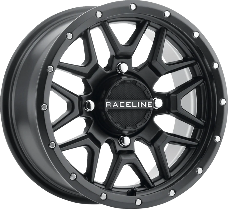 Wheel - Krank - Simulated Beadlock - Front/Rear - Black - 15x7 - 4/156 - 5+2 (+10 mm)