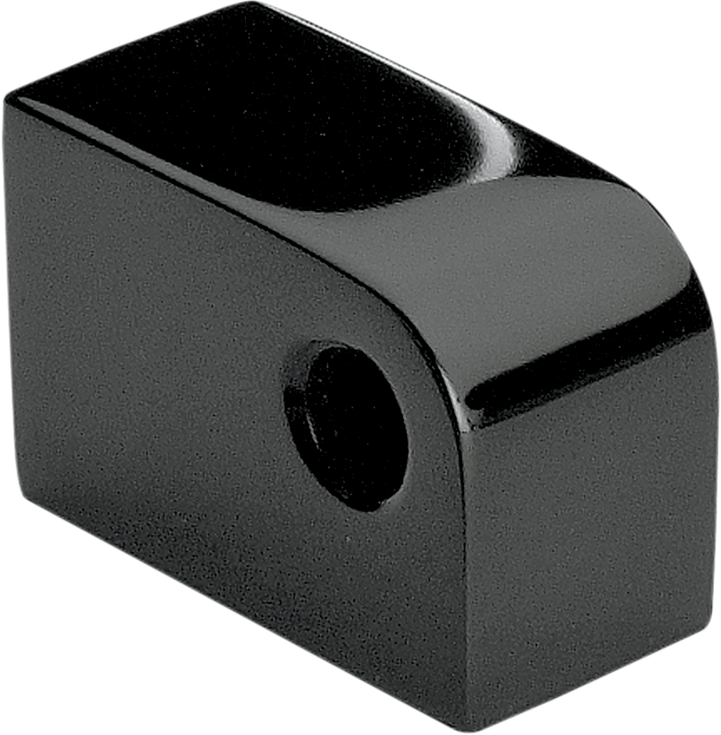 Headlight Mount - 5/8" Vertical Offset - 3/4" Horizontal Offset - Black - Wide Glide Triple Tree