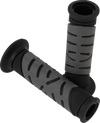 719 Dual Density Sportbike Grips - Open Ends - Black/Gray - view 1