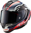 Supertech R10 Helmet - Team - Matte Black/Carbon Red Fluo/Blue - Large - view 1