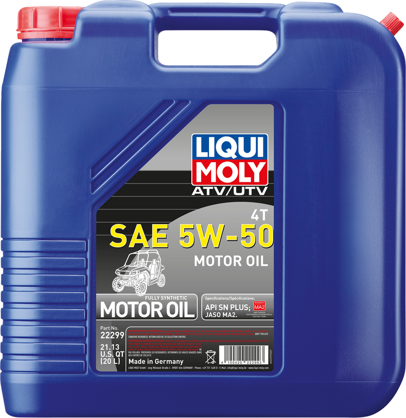 ATV/UTV 4T Engine Oil - 5W-50 - 20 liter
