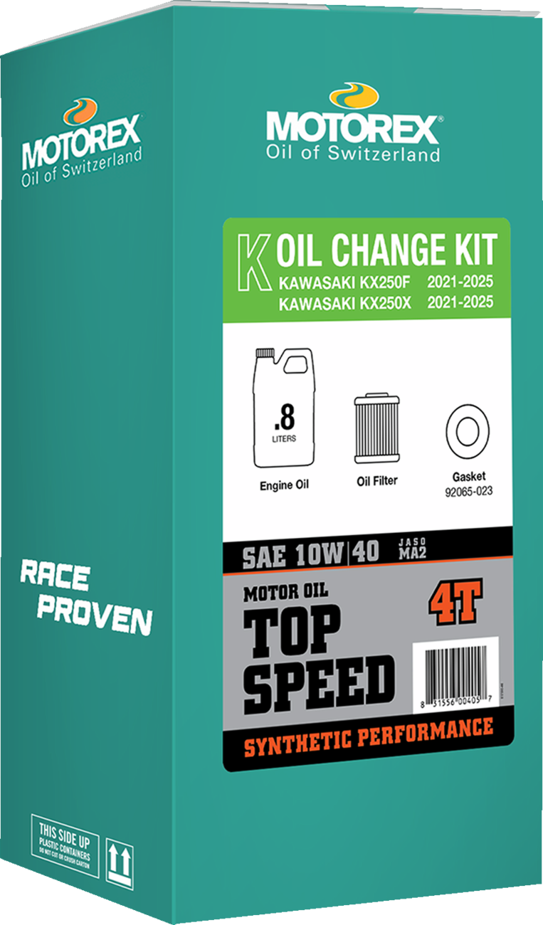 Oil Change Kit - Kawasaki KX 250 - 10W-40
