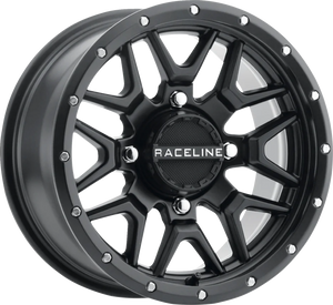 Wheel - Krank - Simulated Beadlock - Front/Rear - Black - 14x7 - 4/110 - 5+2 (+10 mm)