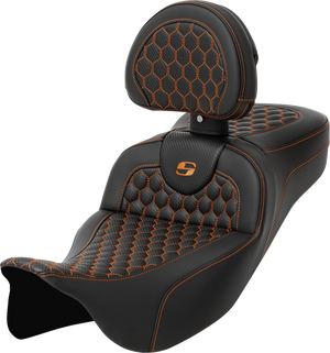 SEAT ROADSOFA HC W/BR ORANGE STITCH