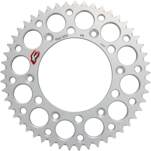 Rear Sprocket - Aluminum - 49 Tooth - Silver - Honda