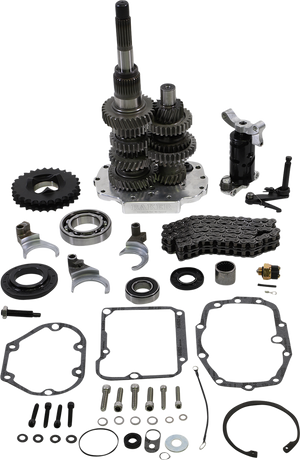Direct Drive Gear Set - 6-Speed - Polished - '90-'97 Harley-Davidson