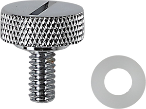 Seat Knob - Slotted - Chrome - 1/4"-20
