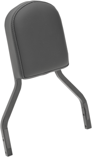 Sissy Bar Pad - Short - Smooth - Solar Reflective Leather Top Stitch - 2" Thick