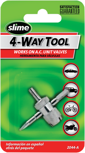 Tire Valve Tool - 4-Way
