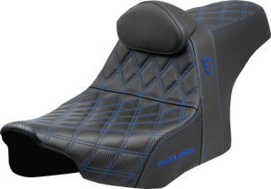 SEAT SDC PERFORMANCE GRIP W/ B/R BLUE STITCH