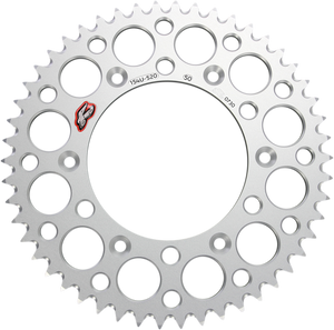 Rear Sprocket - Aluminum - 50 Tooth - Silver - Honda