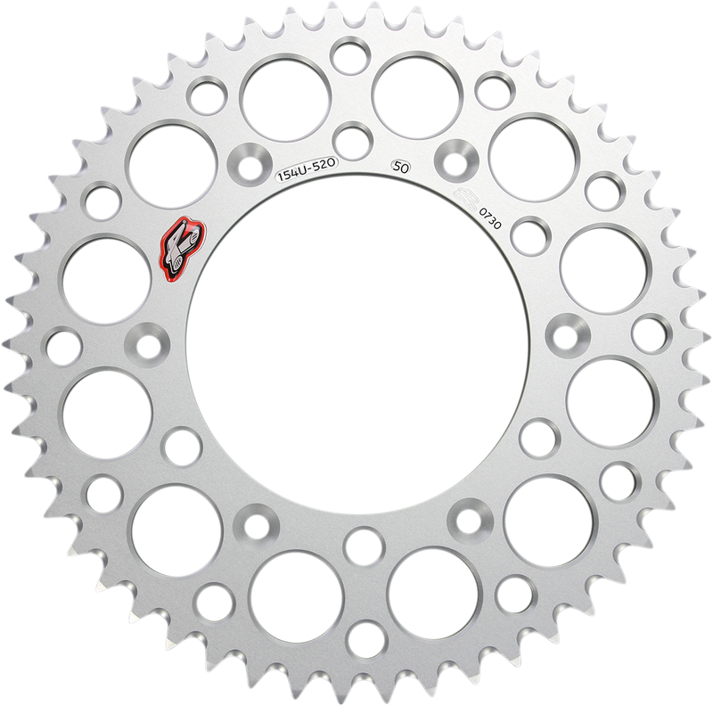 Rear Sprocket - Aluminum - 50 Tooth - Silver - Honda