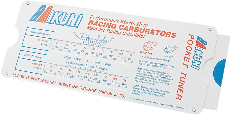 Pocket Tuner - Carburetor/Calculator