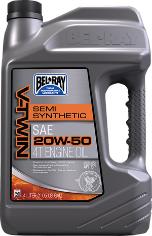 V-Twin Semi-Synthetic Oil - 20W-50 - 4L