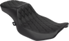 Performance Predator 2-Up Seat - Vinyl - Black Double Diamond Stitch - FLHX/FLTR '23-'24 - view 1