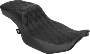 Performance Predator 2-Up Seat - Vinyl - Black Double Diamond Stitch - FLHX/FLTR '23-'24