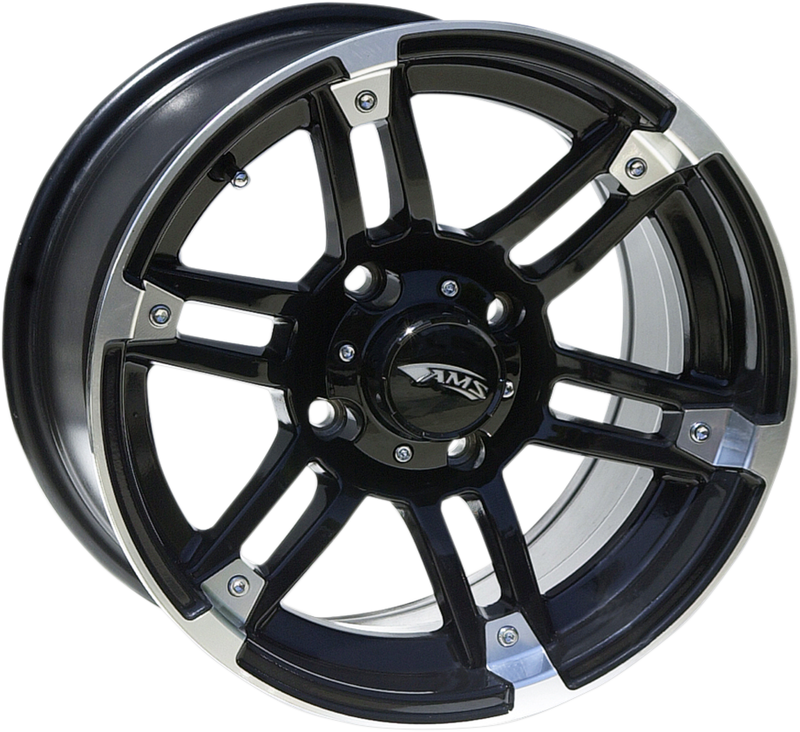 Wheel - Roll'n 104 - Front/Rear - Machined Black - 15x7 - 4/137 - 5+2