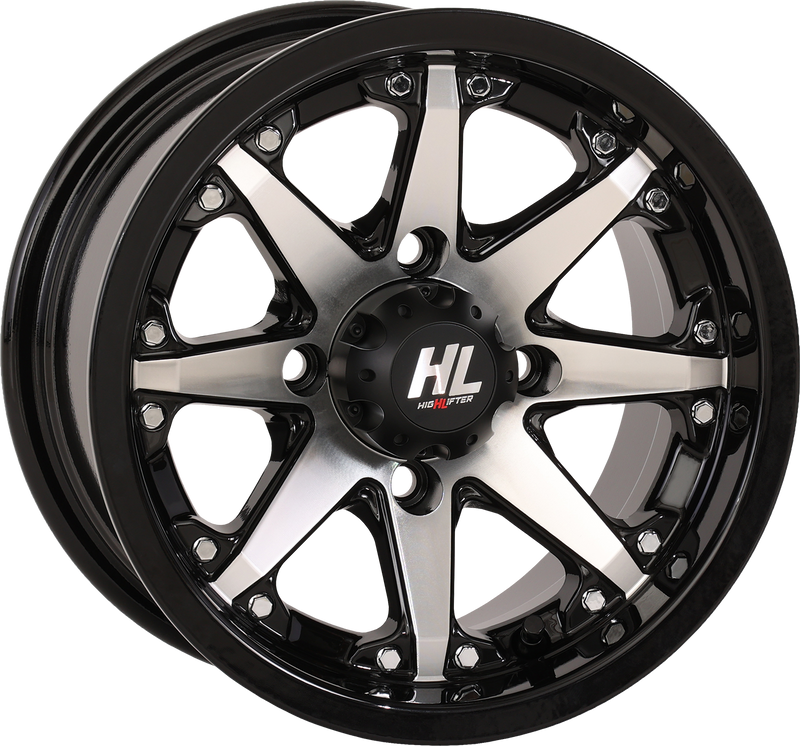 Wheel - HL10 - Rear - Gloss Black w/Machined - 12x7 - 4/110 - 2+5 (-47 mm)