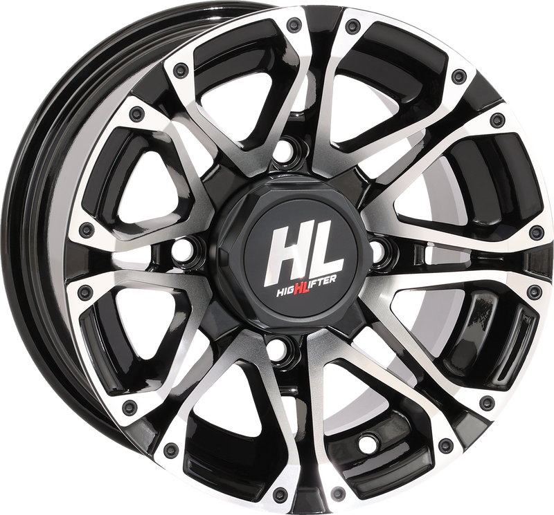 Wheel - HL3 - Rear - Gloss Black w/Machined - 12x7 - 4/110 - 2+5 (-47 mm)
